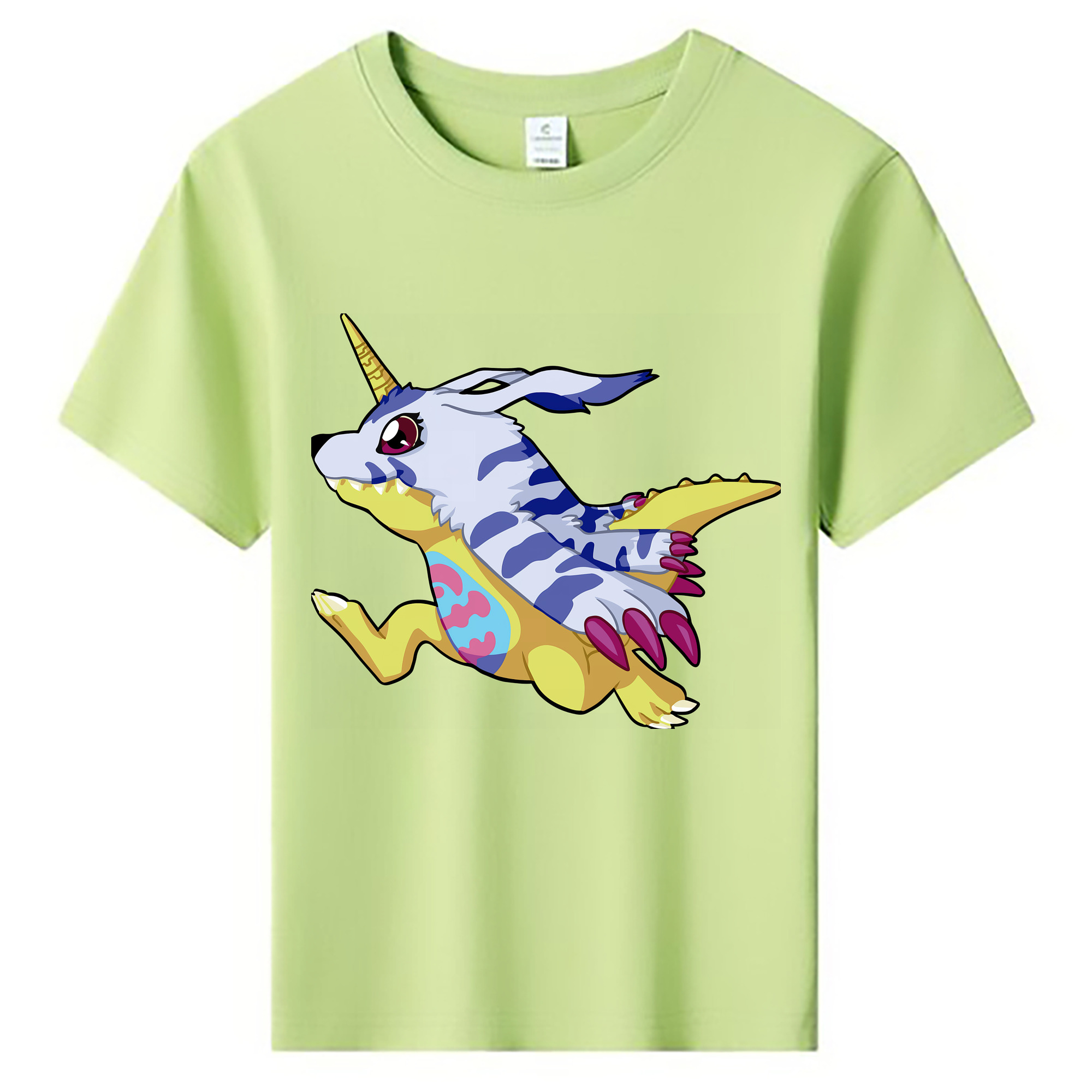 （画像用） Digimon デジタルモンスター/デジモン 綿100％キッズTシャツ（フロントプリント）